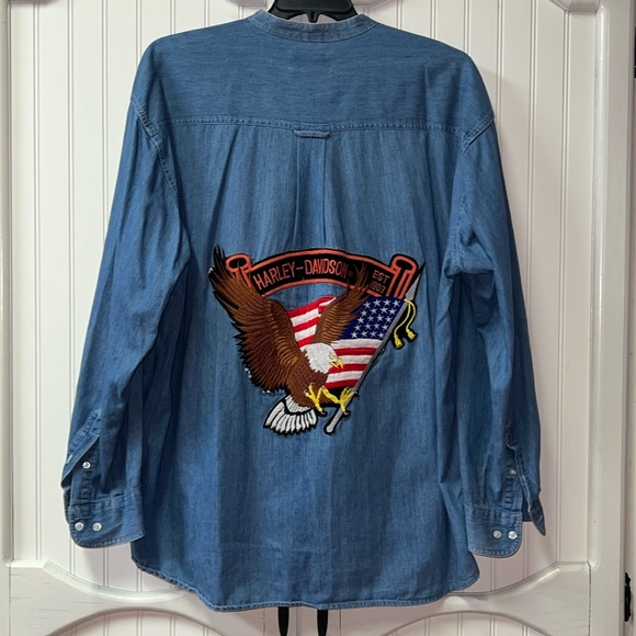 Harley-Davidson Other - Harley Davidson Denim Shirt XL